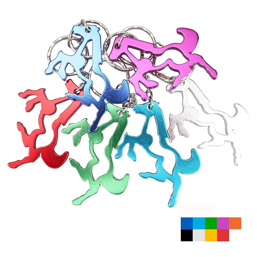 Amazon.co.jp: SWATOM 馬 アルミニウム合金 栓抜き キーチェーン